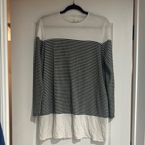 Stevie Hender Black and White Striped Tunic